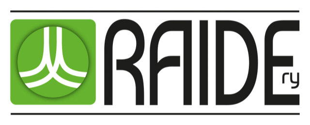 Ehkäisevää päihdetyötä tekevän Raide ry:n logo.